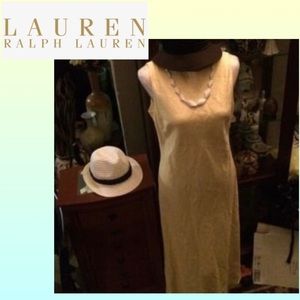 Ralph Lauren Yellow Linen Maxi Dress! FIRM!!!
